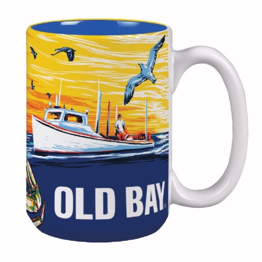 Old Bay Harbor Scenes Can Coffee Soup Mug NEW Fast Ship